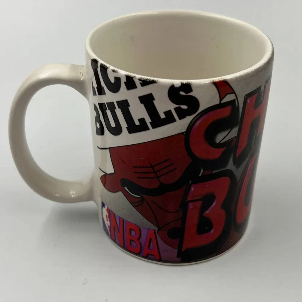 Vintage Chicago Bulls‎ Ceramic Coffee Cup Mug NBA 90's National Basketball